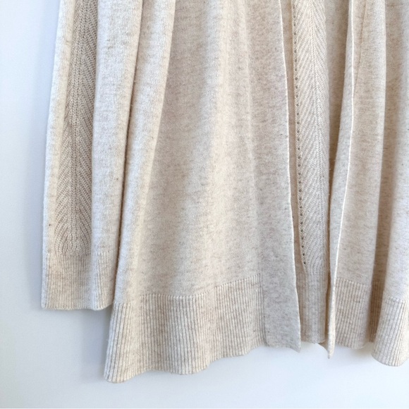 Marine Layer Oatmeal Mae Cardigan Wool Cashmere Blend - Picture 8 of 15